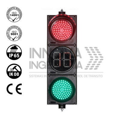 Semáforo LED'S Vehicular 1C3L
