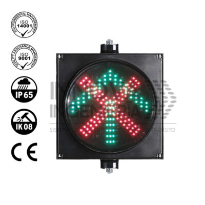 Semáforo Vehicular Flecha X LED'S 1C1L 1x300
