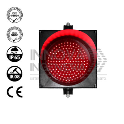 Semáforo Vehicular LED'S Rojo 1C1L 1x300