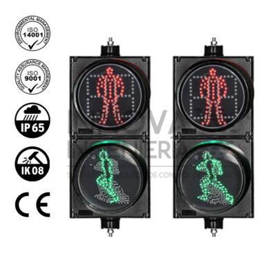 Semáforo Peatonal LED'S Dinámico 1C2L