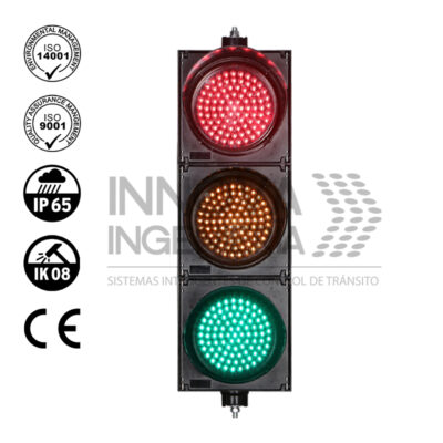 Semáforo LED'S Vehicular 1C3L 3x300